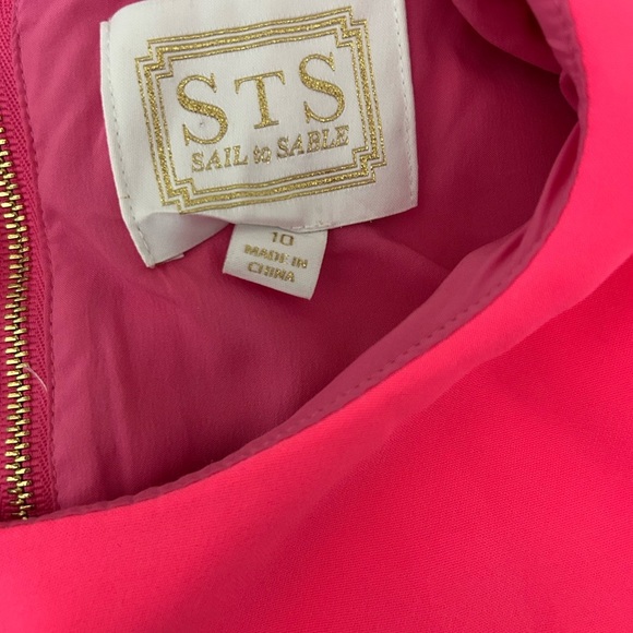 Sail to Sable Bright Pink Ruffle Mini Dress - Picture 2 of 3